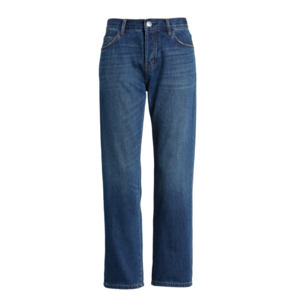 Current Elliott Straight Leg High Rise Dark Blue Denim Jeans 23